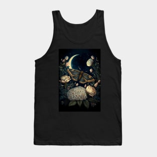 Wiccan witchcraft Moth and magic of night 11 Tank Top